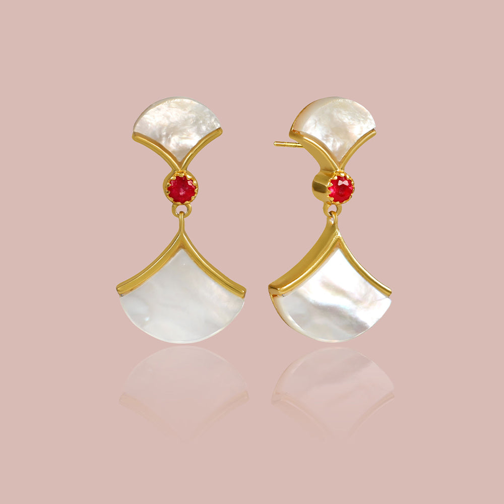 MoonArc Drop Earring