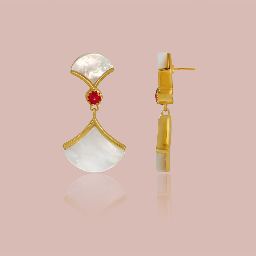 MoonArc Drop Earring