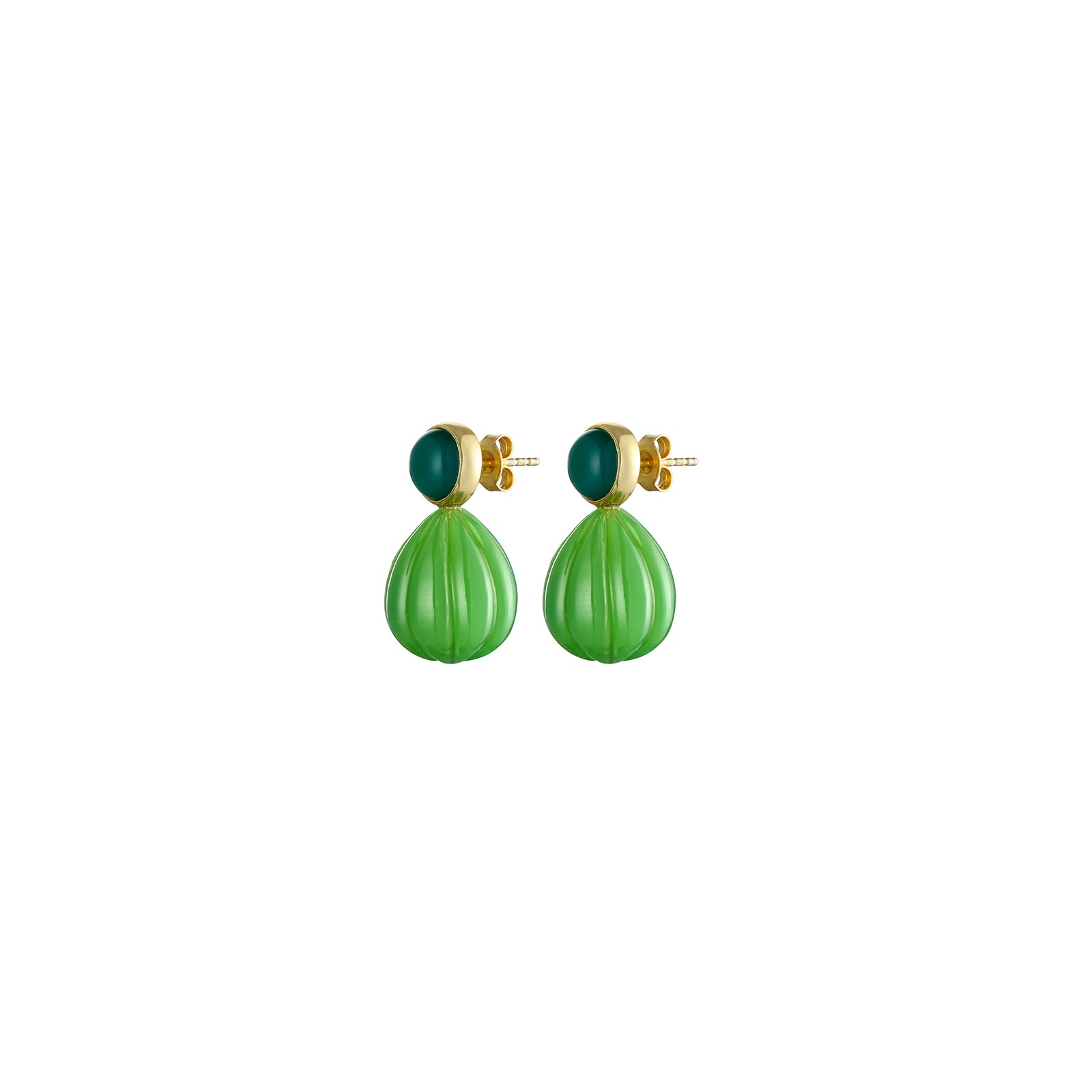 Melon Bud Drop - 92.5 Silver Earring