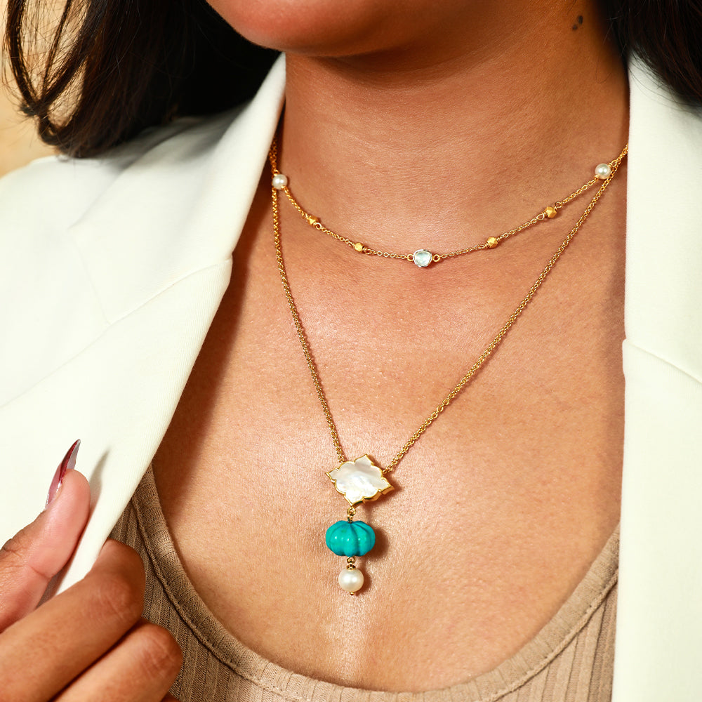Feroza Lune & Polki Stackable