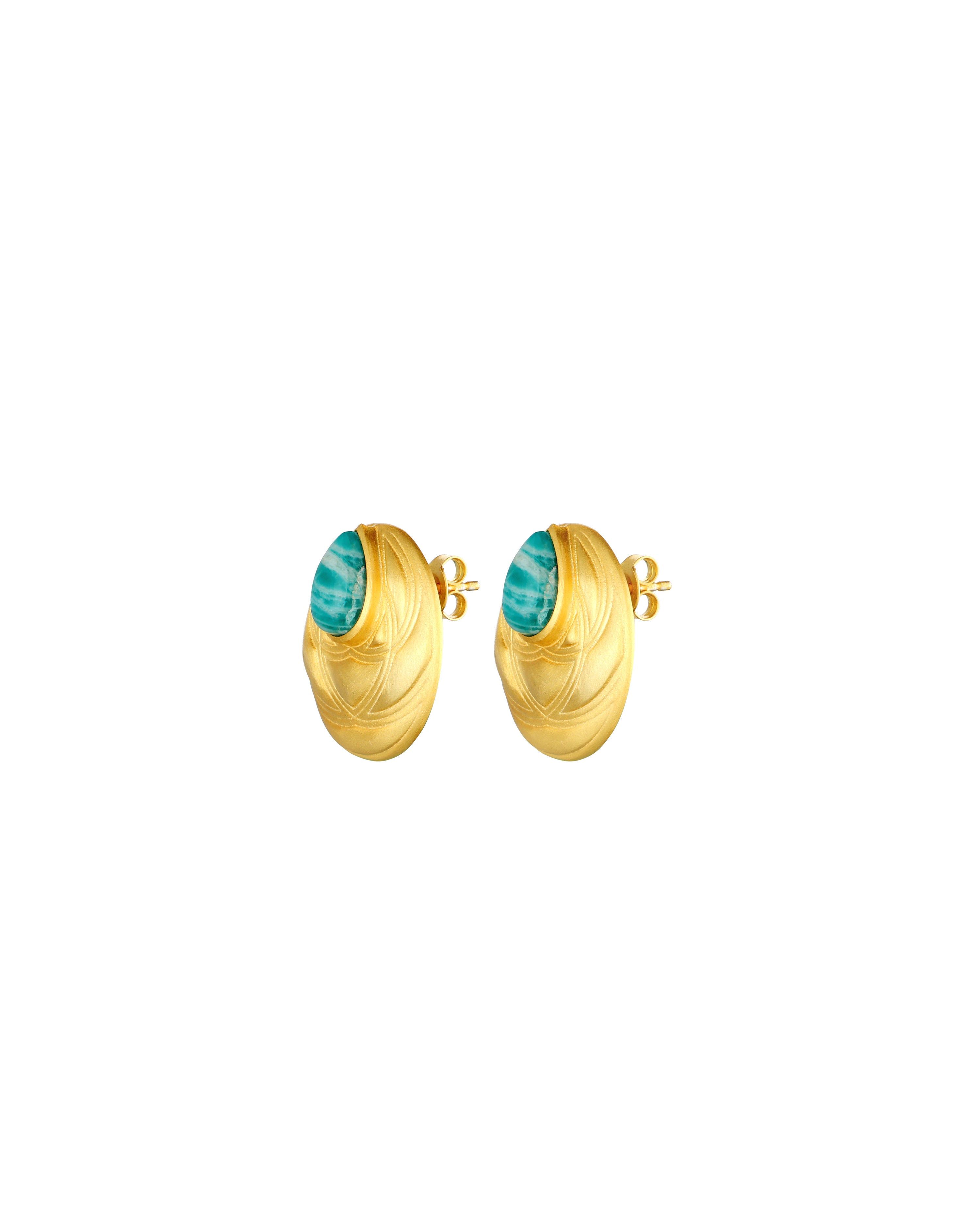 Arkya Studs - Amazonite