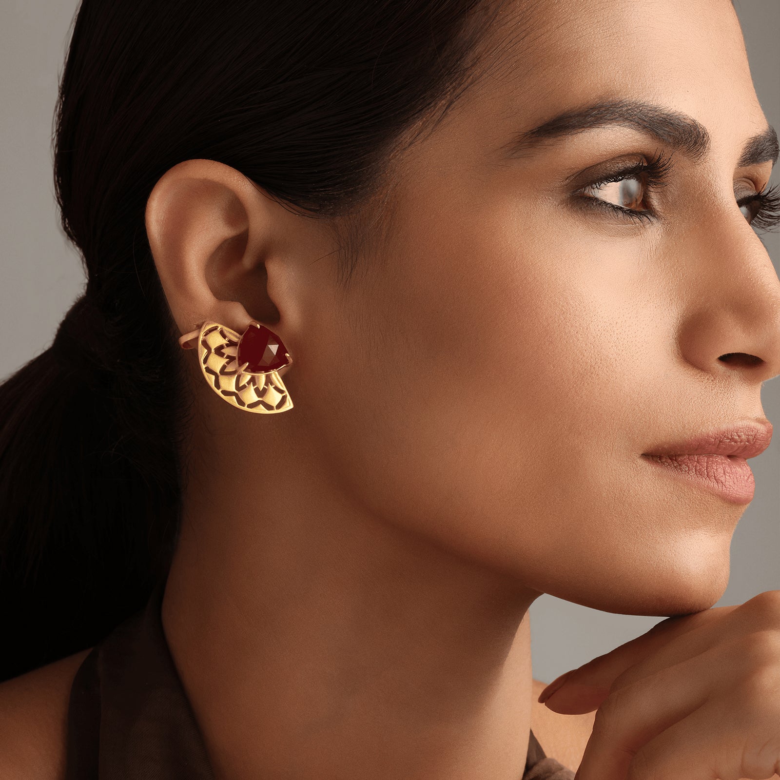 Traya Cuff - 92.5 Silver Earring