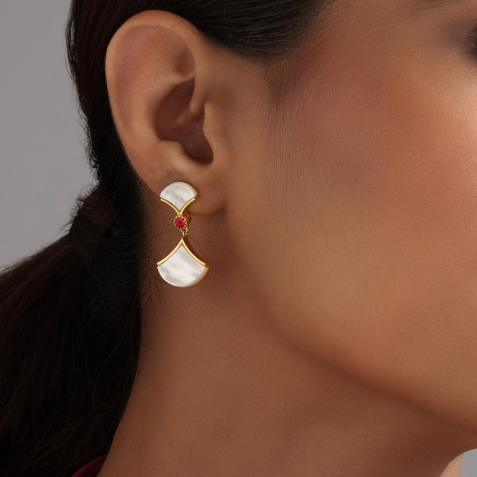 MoonArc Drop - 92.5 Silver Earring