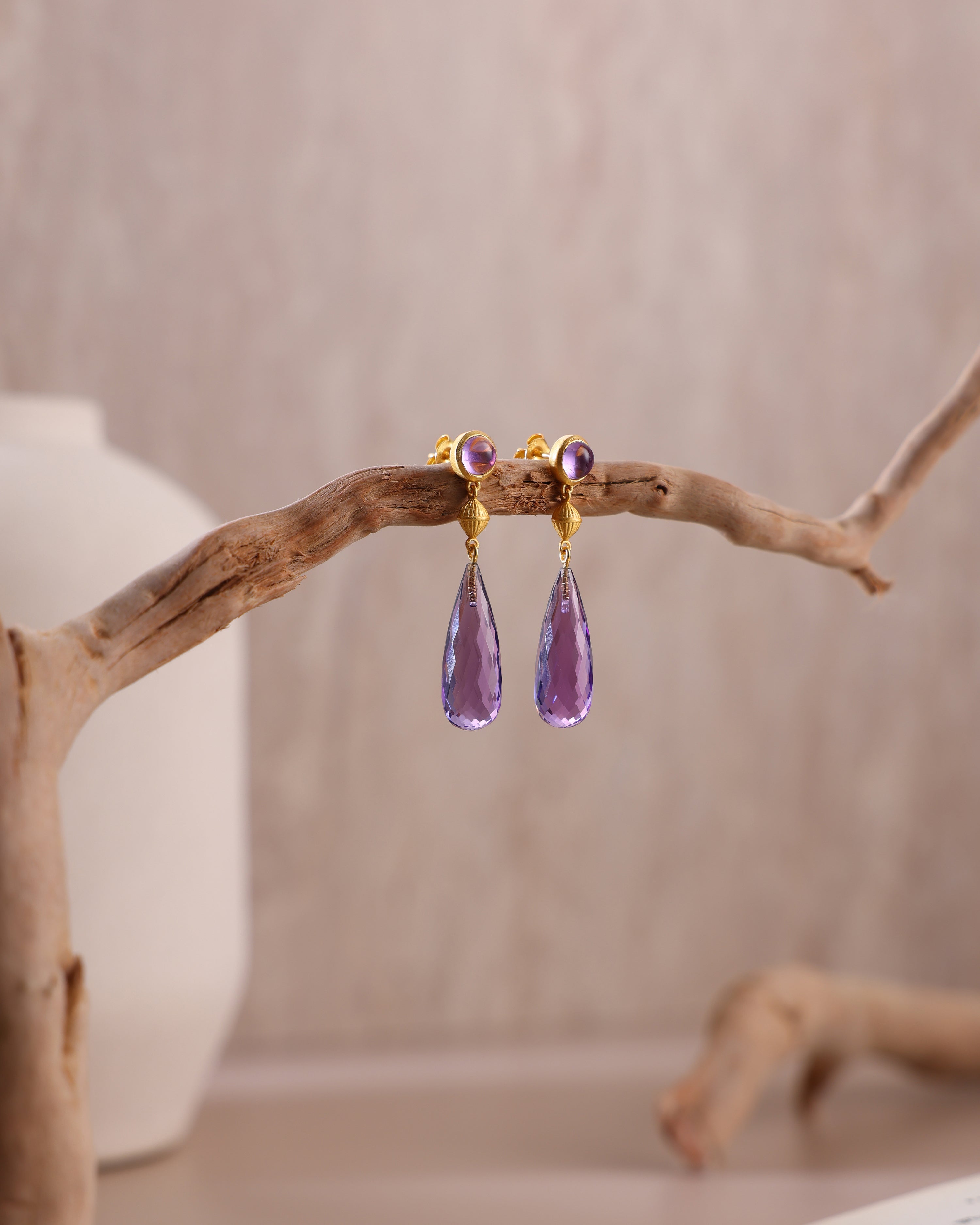 Amethyst Royal Prism Earring