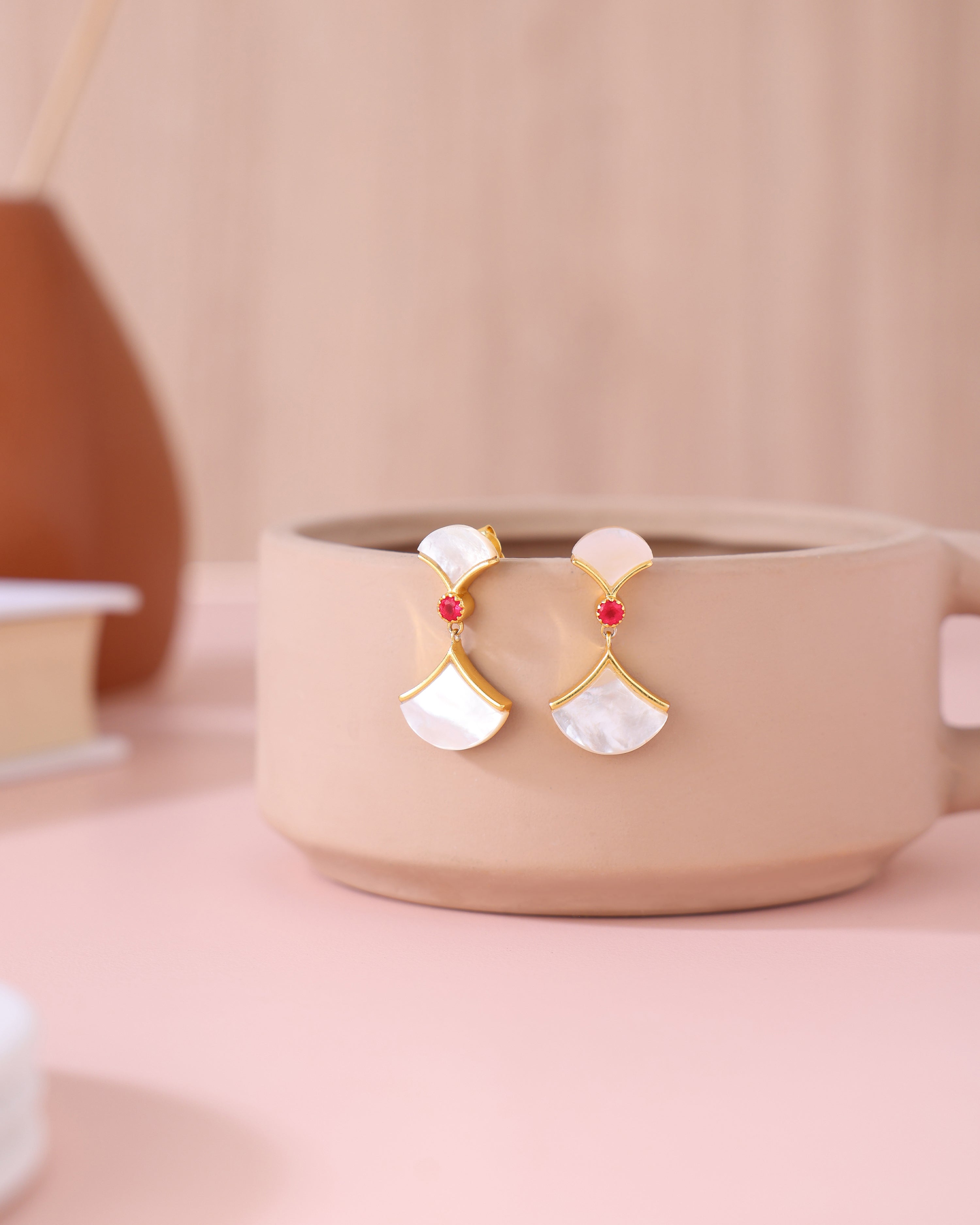 MoonArc Drop Earring