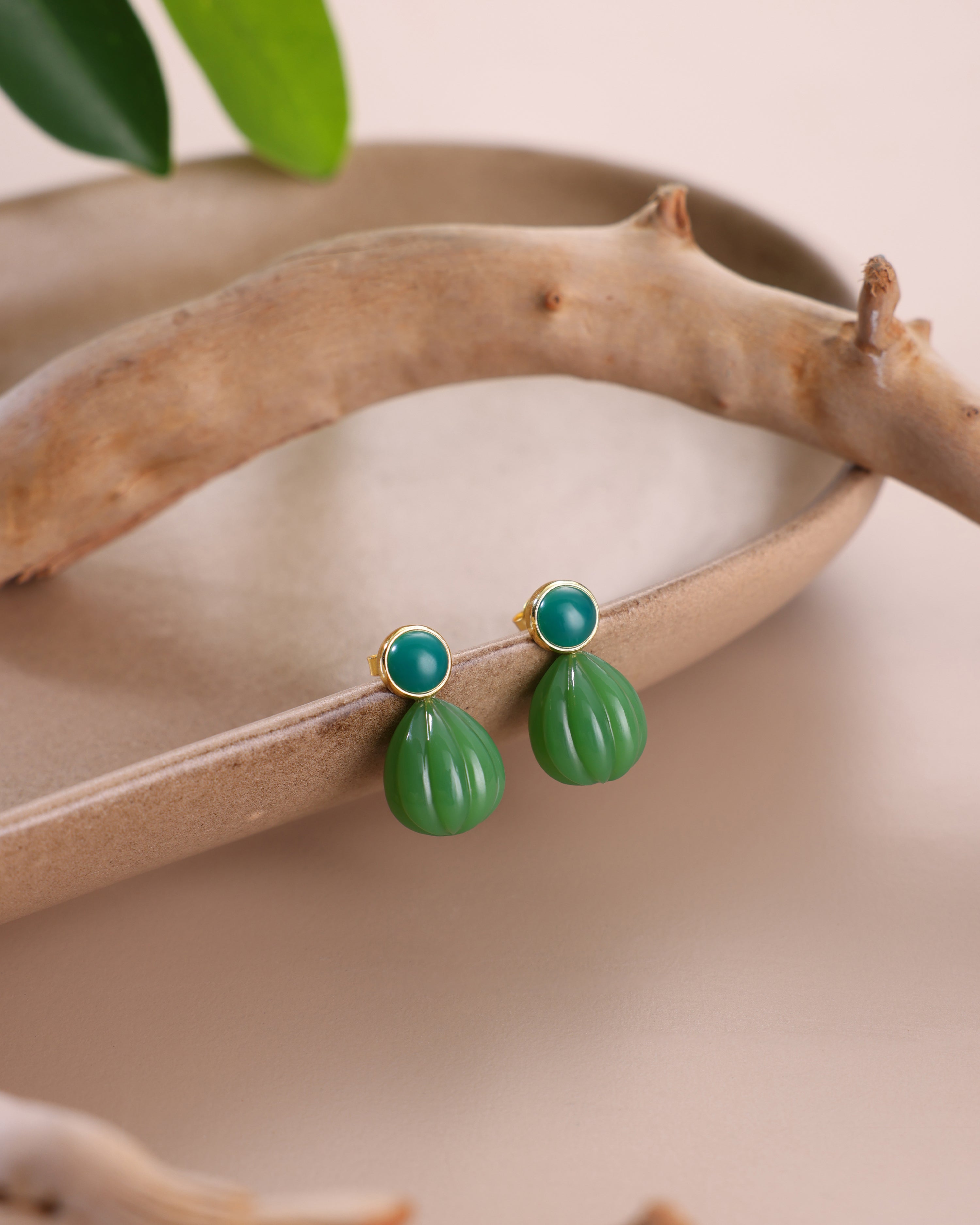 Melon Bud Drop Earring