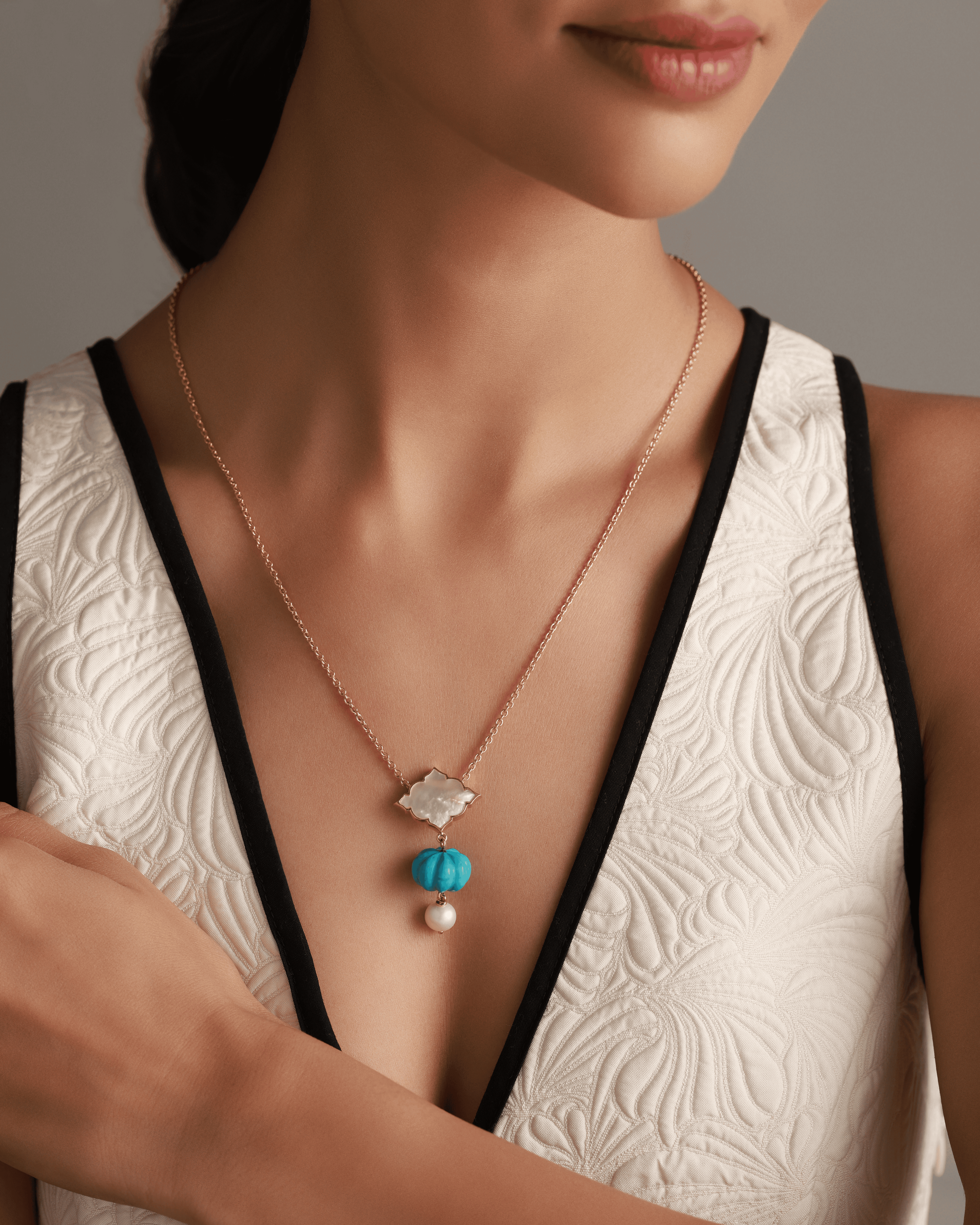 Feroza Lune Necklace