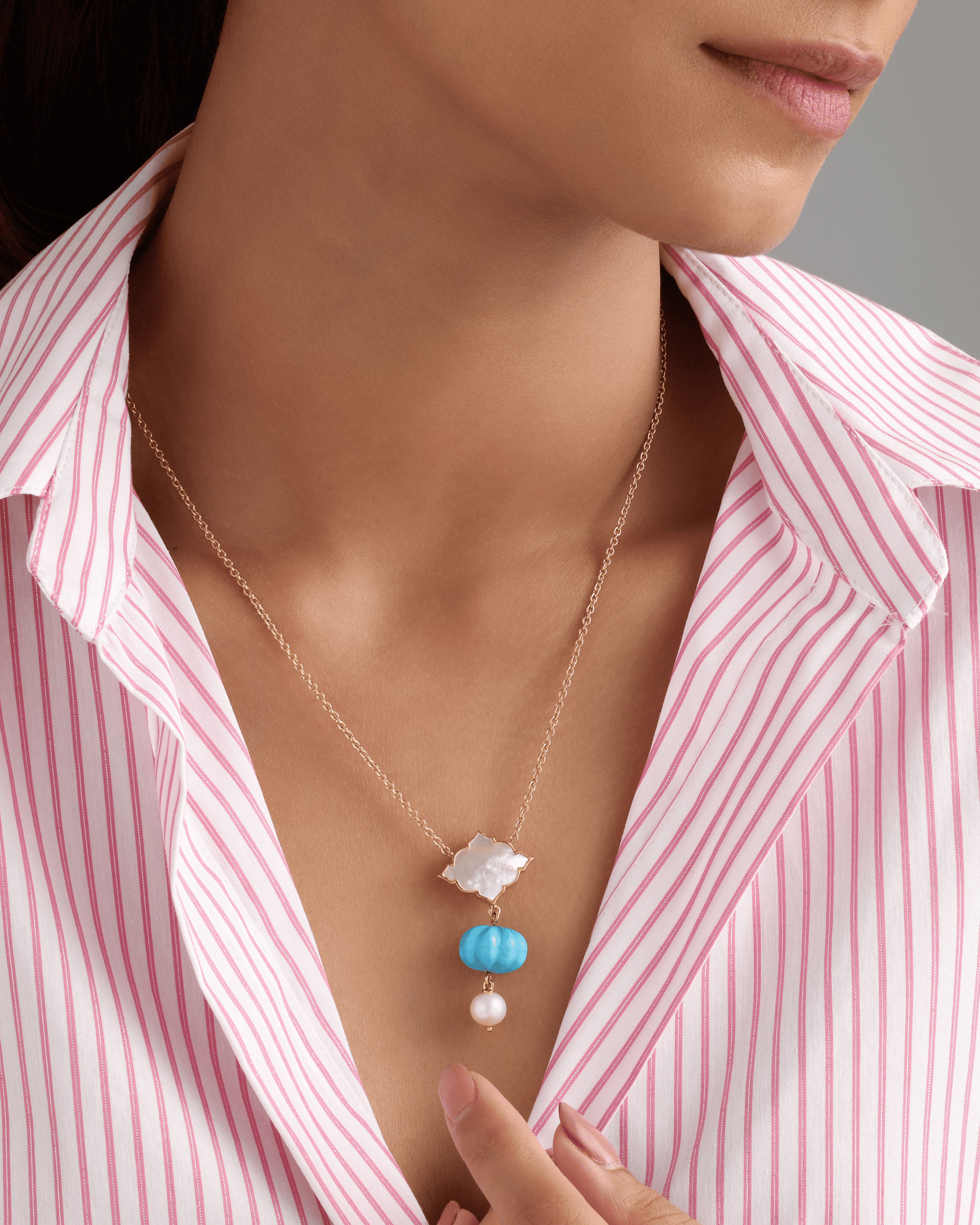 Feroza Lune Necklace