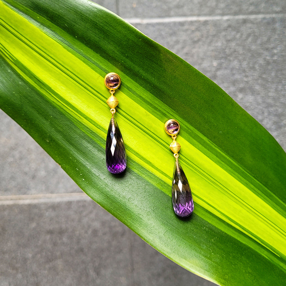 Amethyst Royal Prism Earring