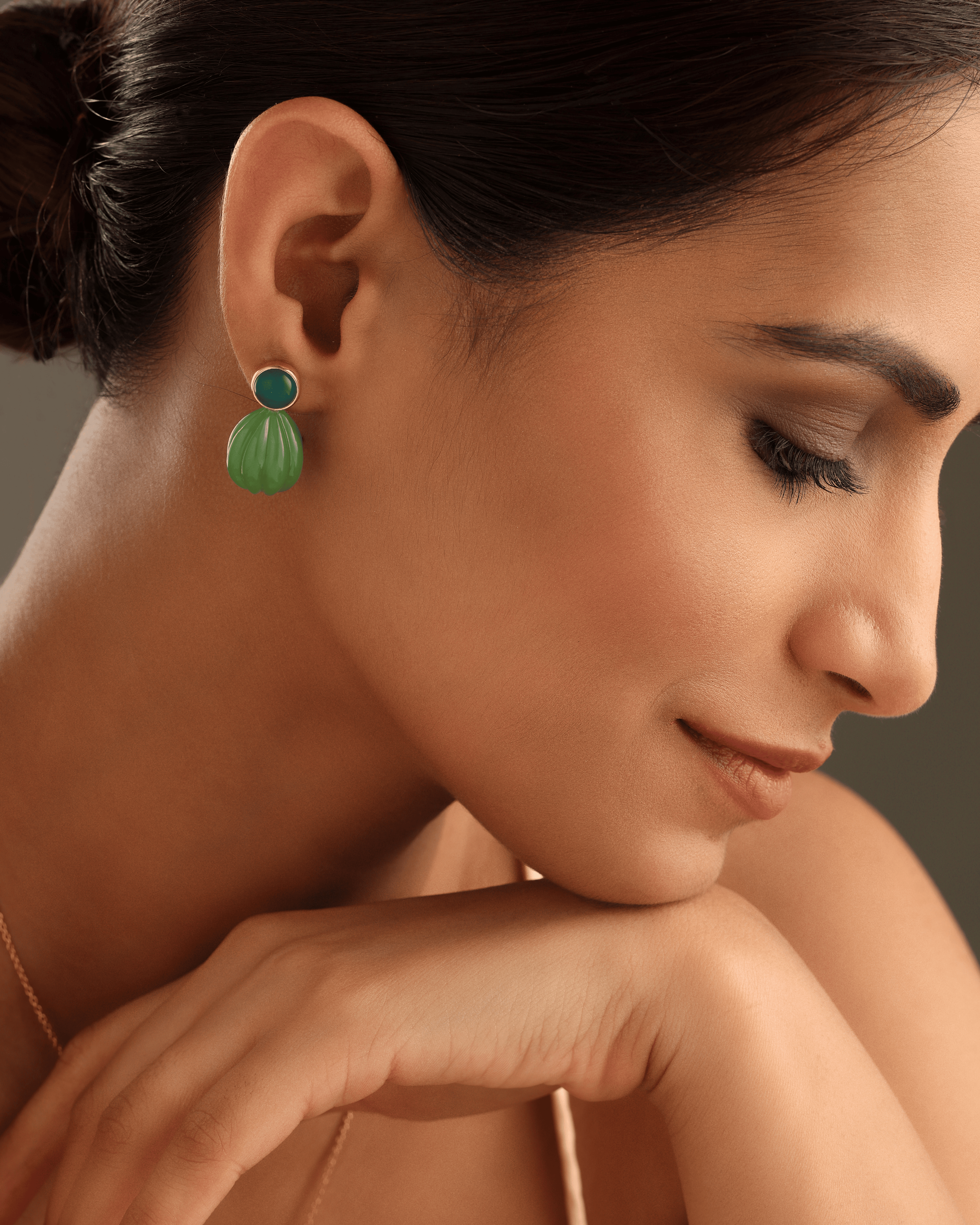 Melon Bud Drop Earring