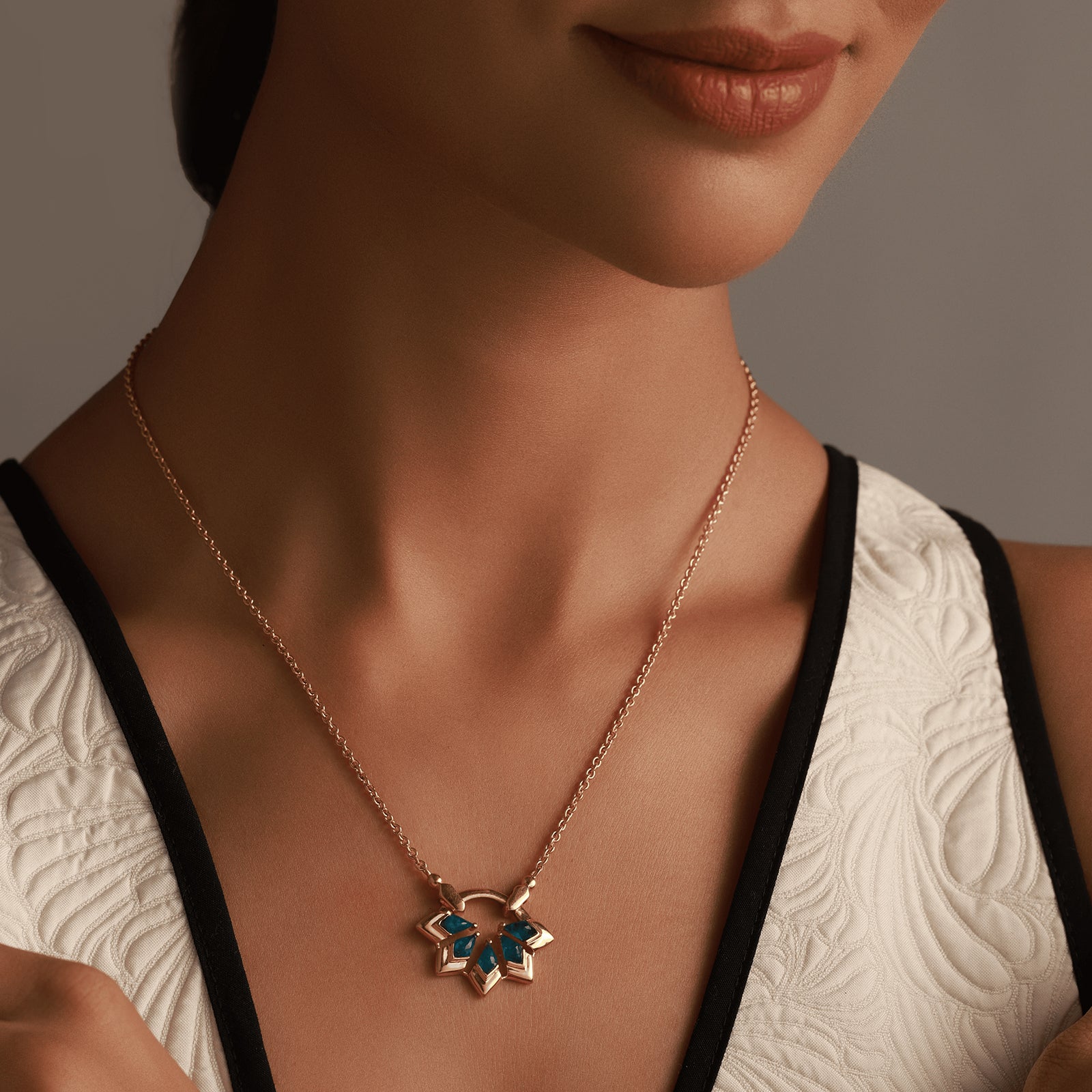 Neon Skyfive - 92.5 Silver Necklace