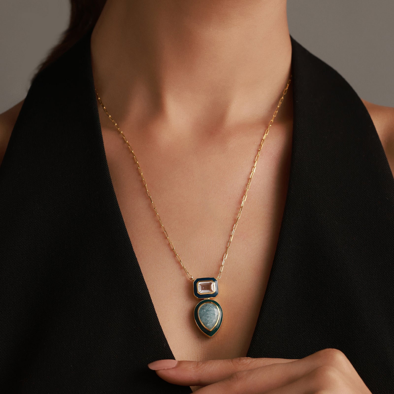 Infinite Drop - 92.5 Silver Necklace