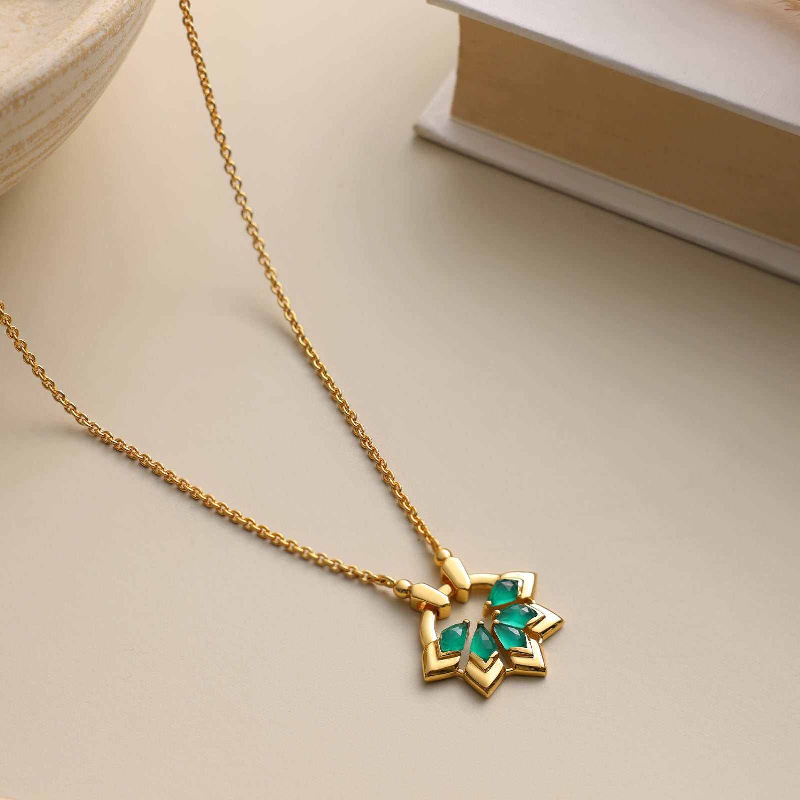 Onyx Earthfive - 92.5 Silver Necklace