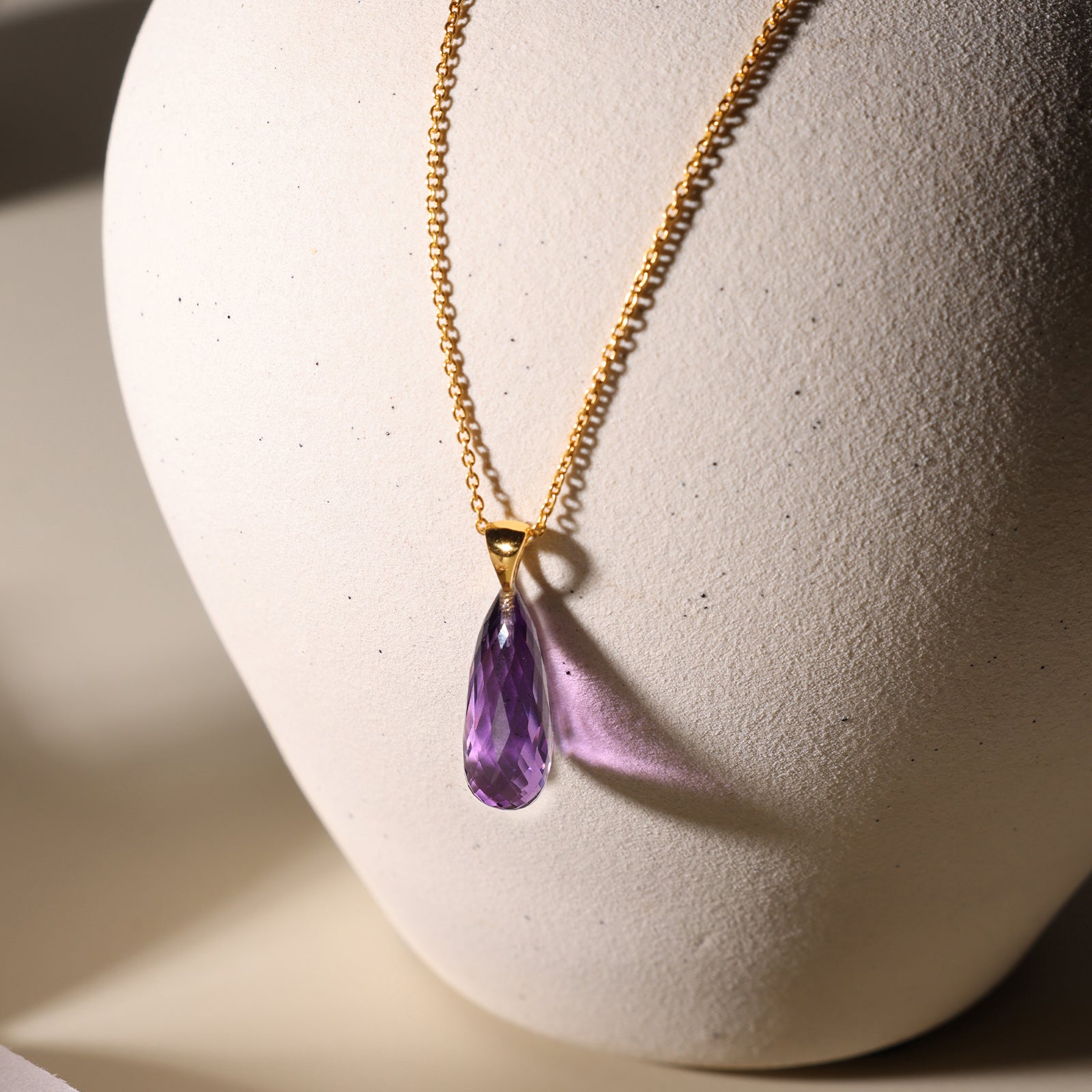 Amethyst Royal Prism - 92.5 Silver Necklace