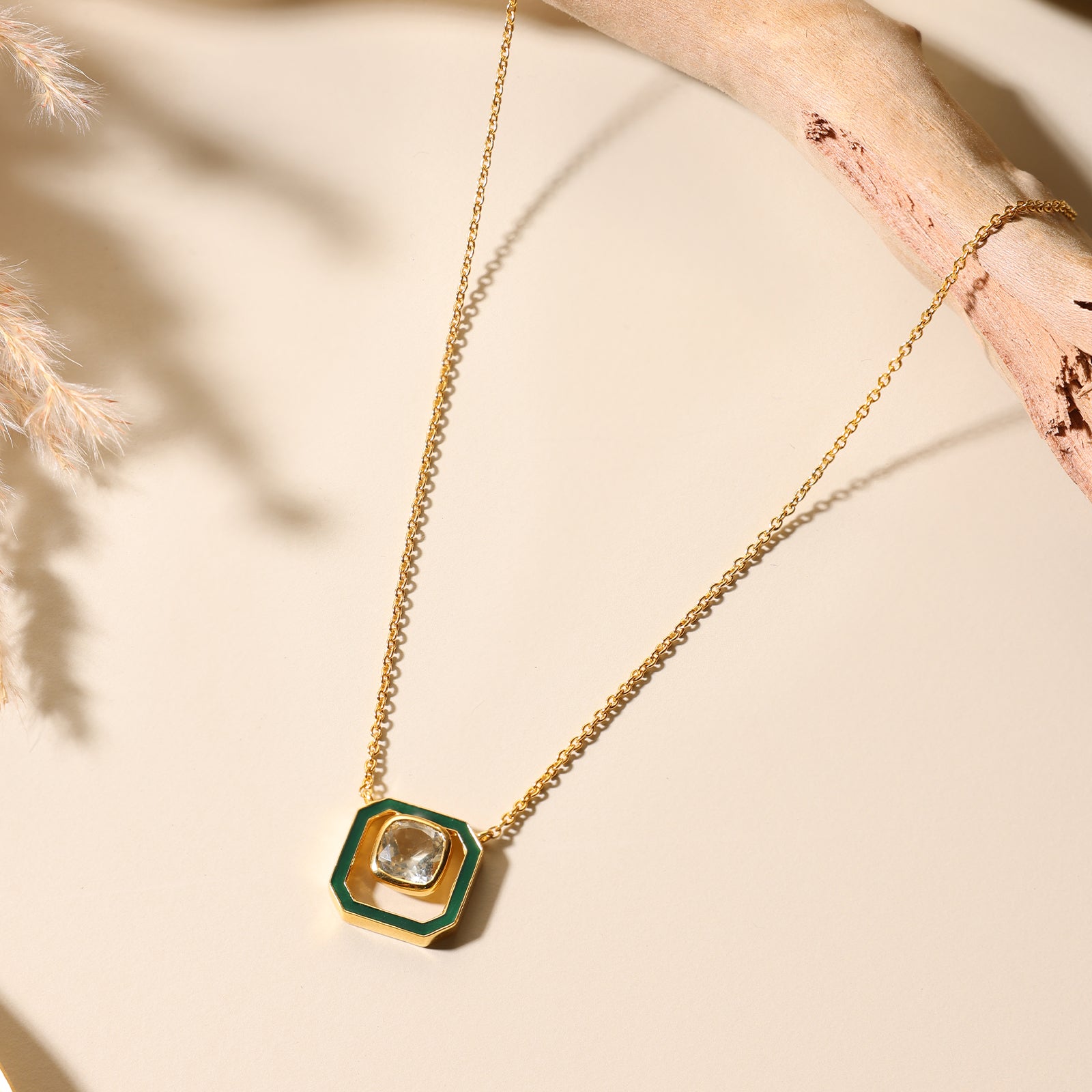 Moonframe - 92.5 Silver Necklace