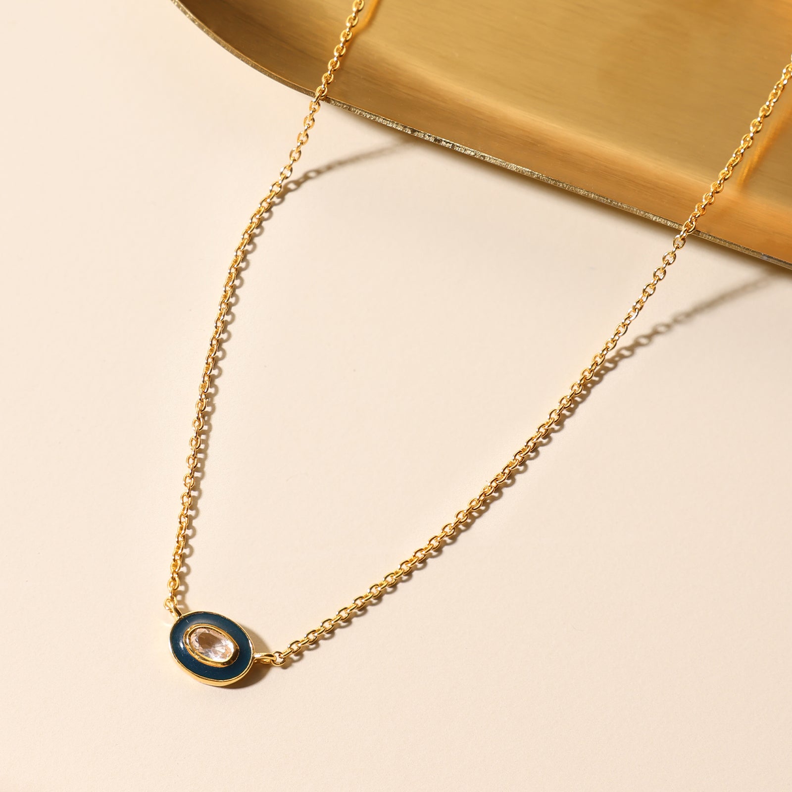 Midnight Dot - 92.5 Silver Necklace