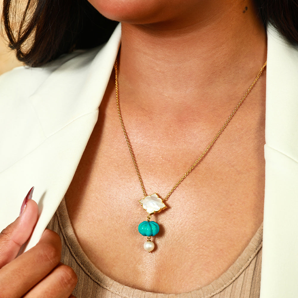 Feroza Lune Necklace