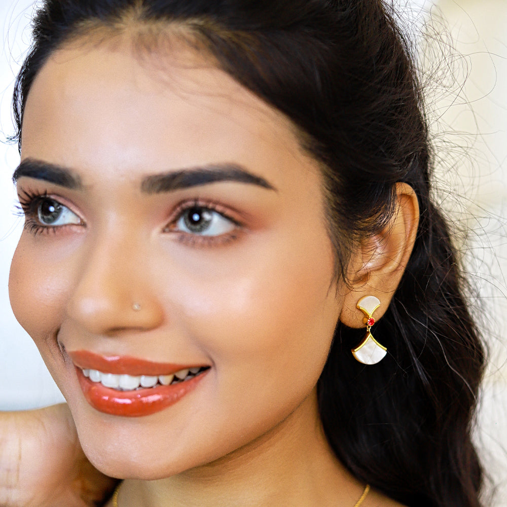 MoonArc Drop Earring