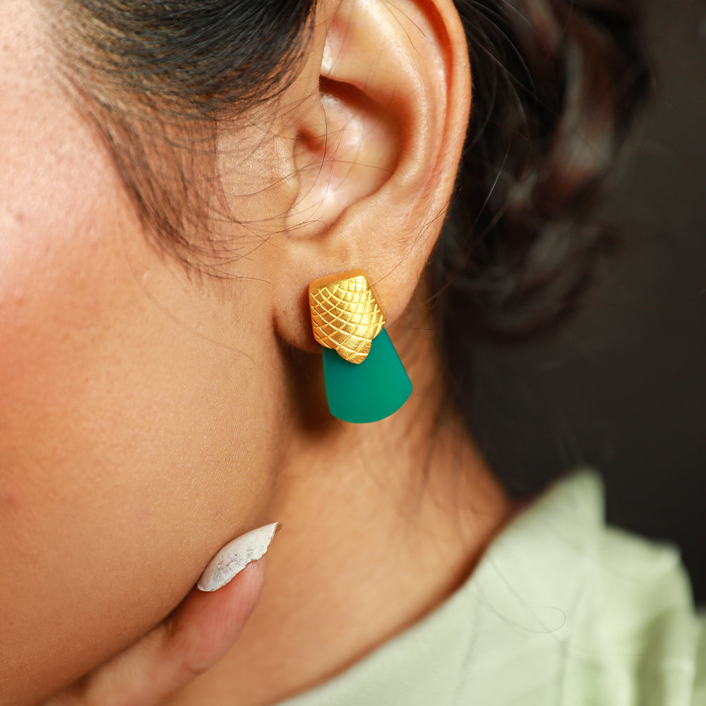 Serpent Verde Studs