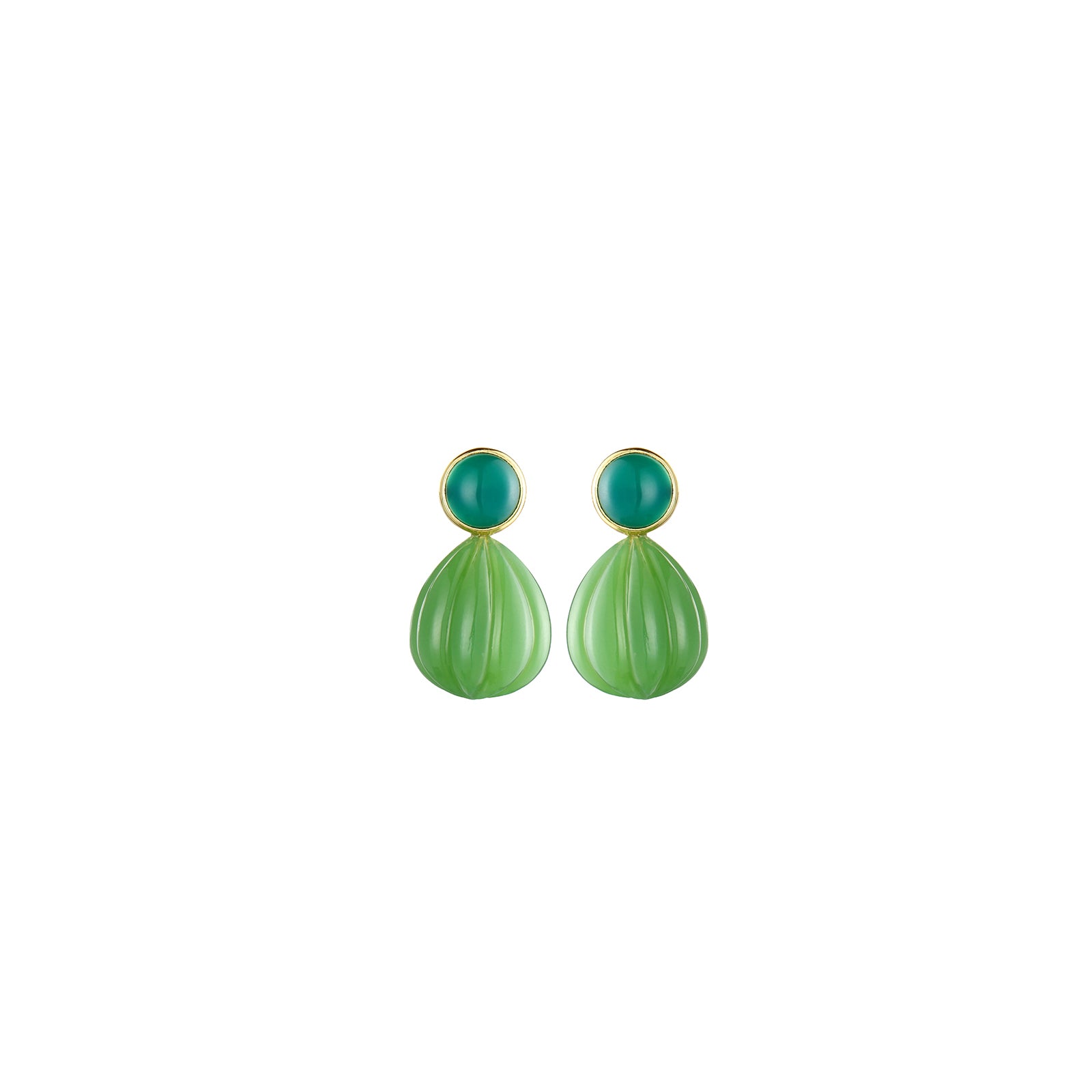 Melon Bud Drop - 92.5 Silver Earring