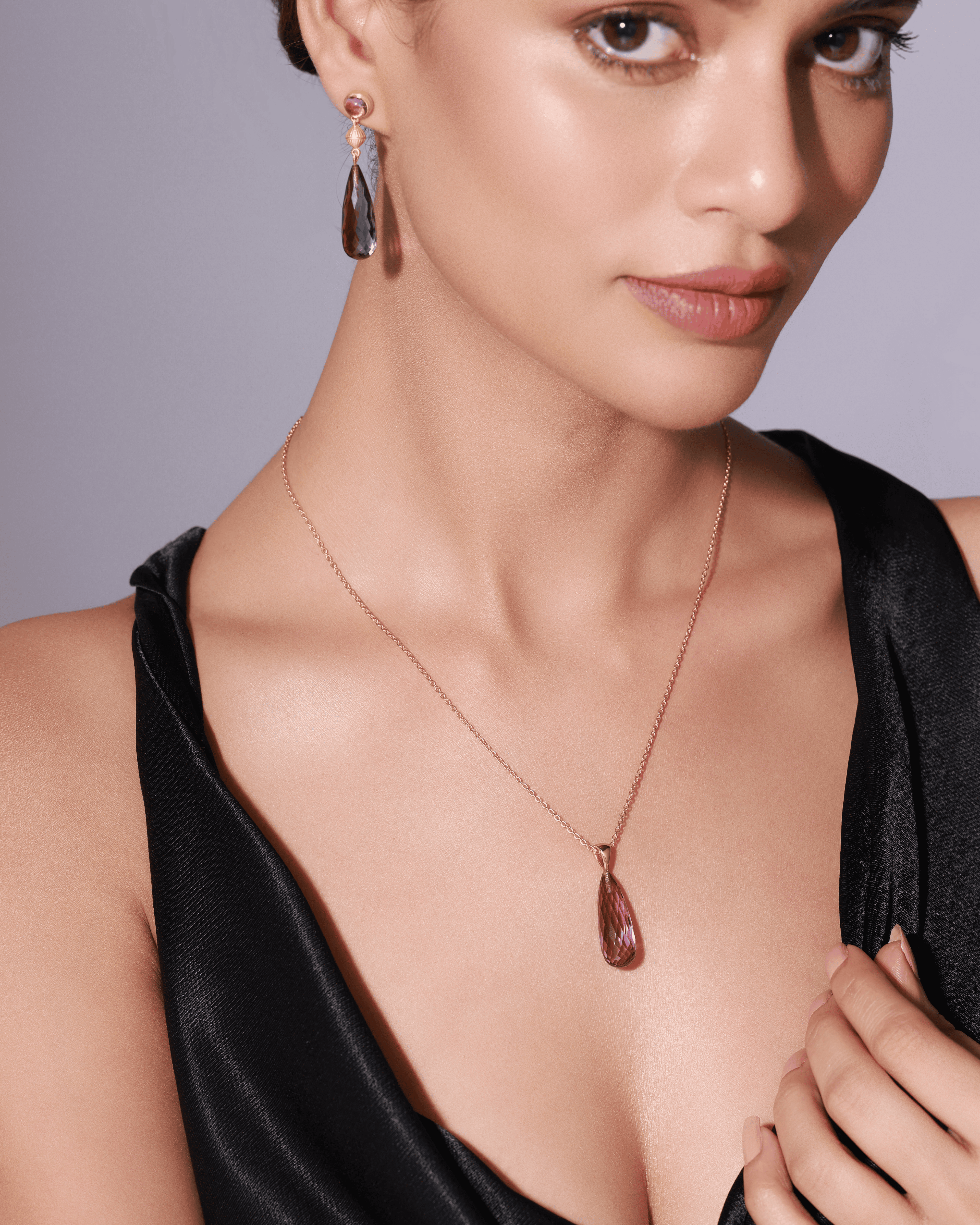 Amethyst Royal Prism Necklace