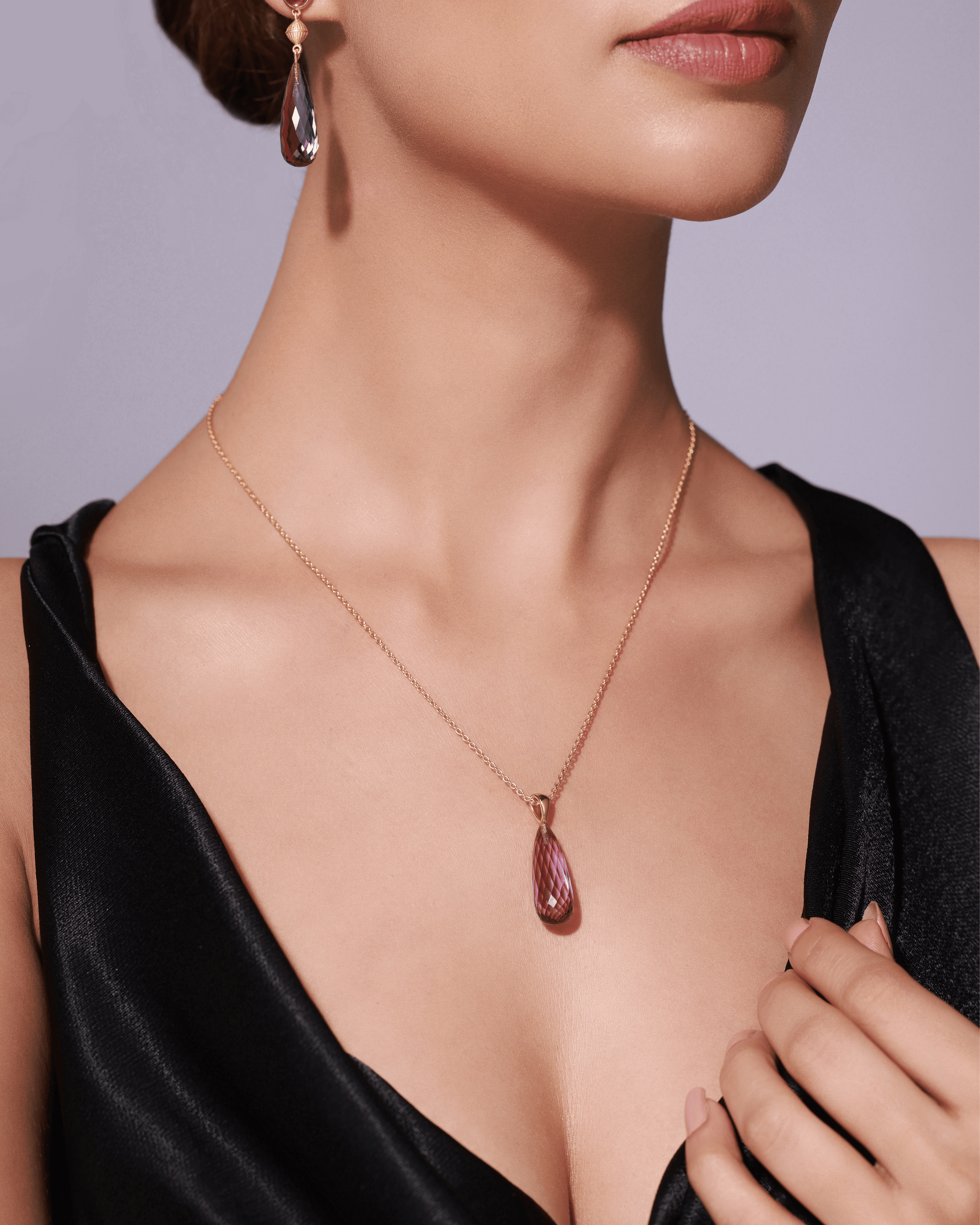 Amethyst Royal Prism Necklace