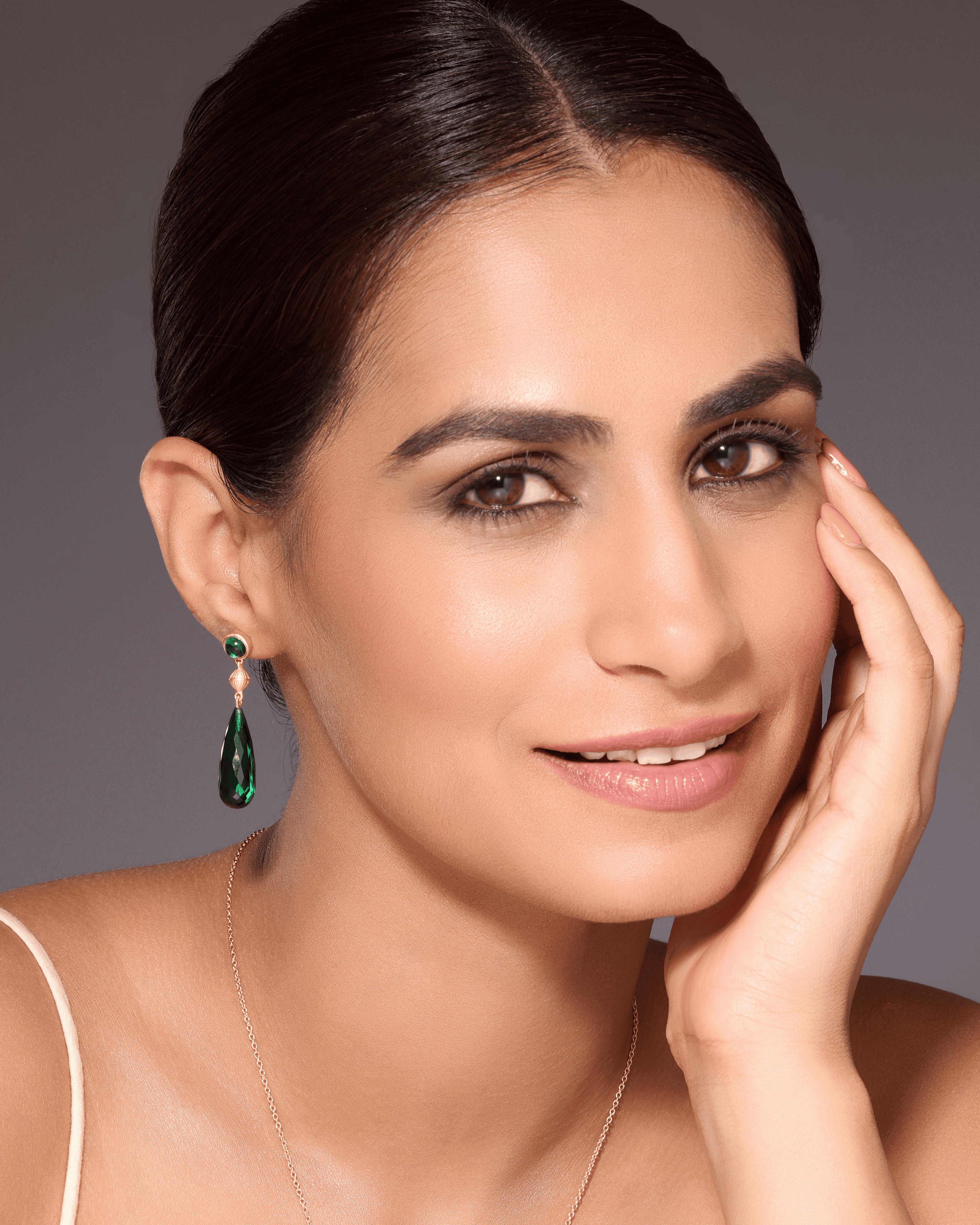 Emerald Royal Prism Earring