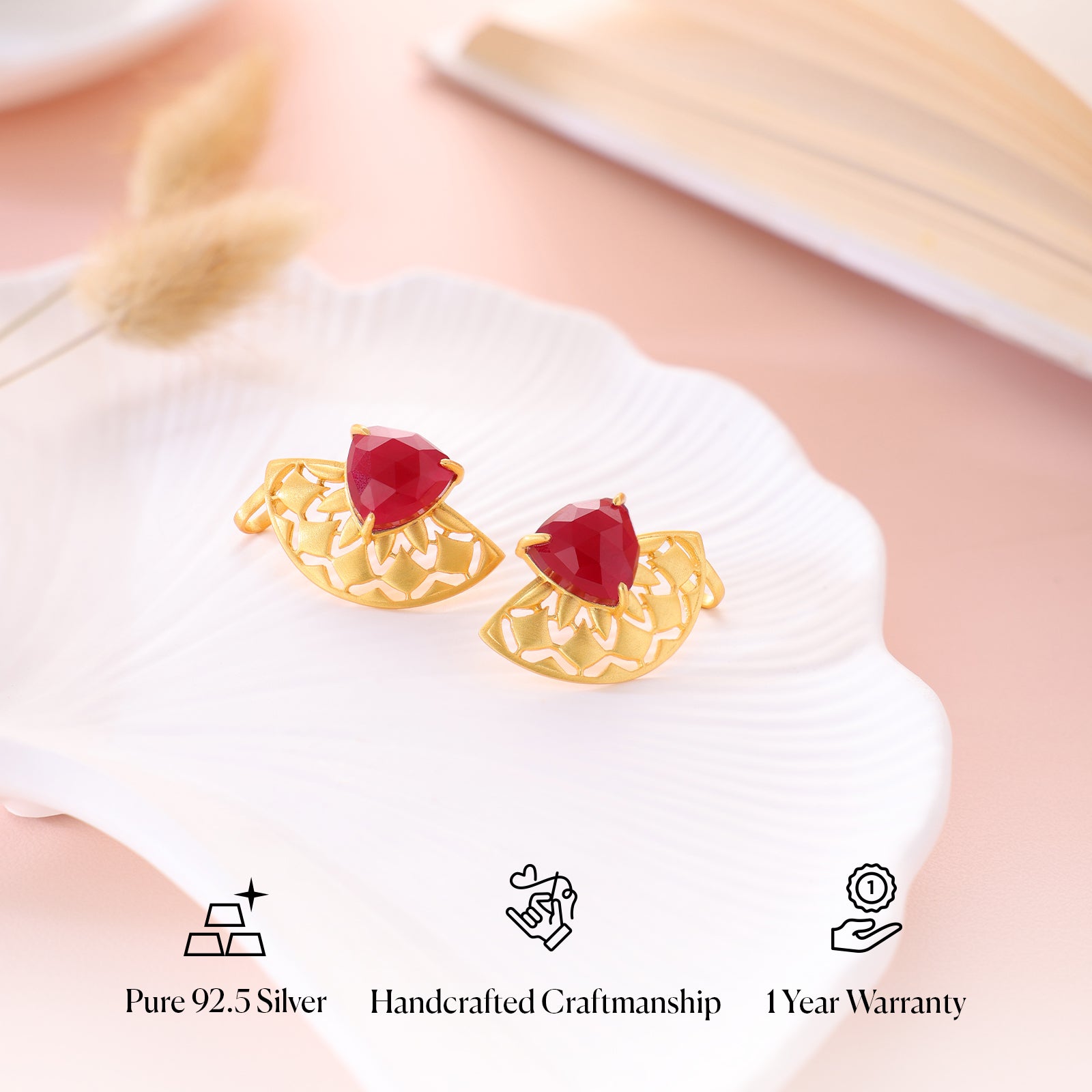 Traya Cuff - 92.5 Silver Earring