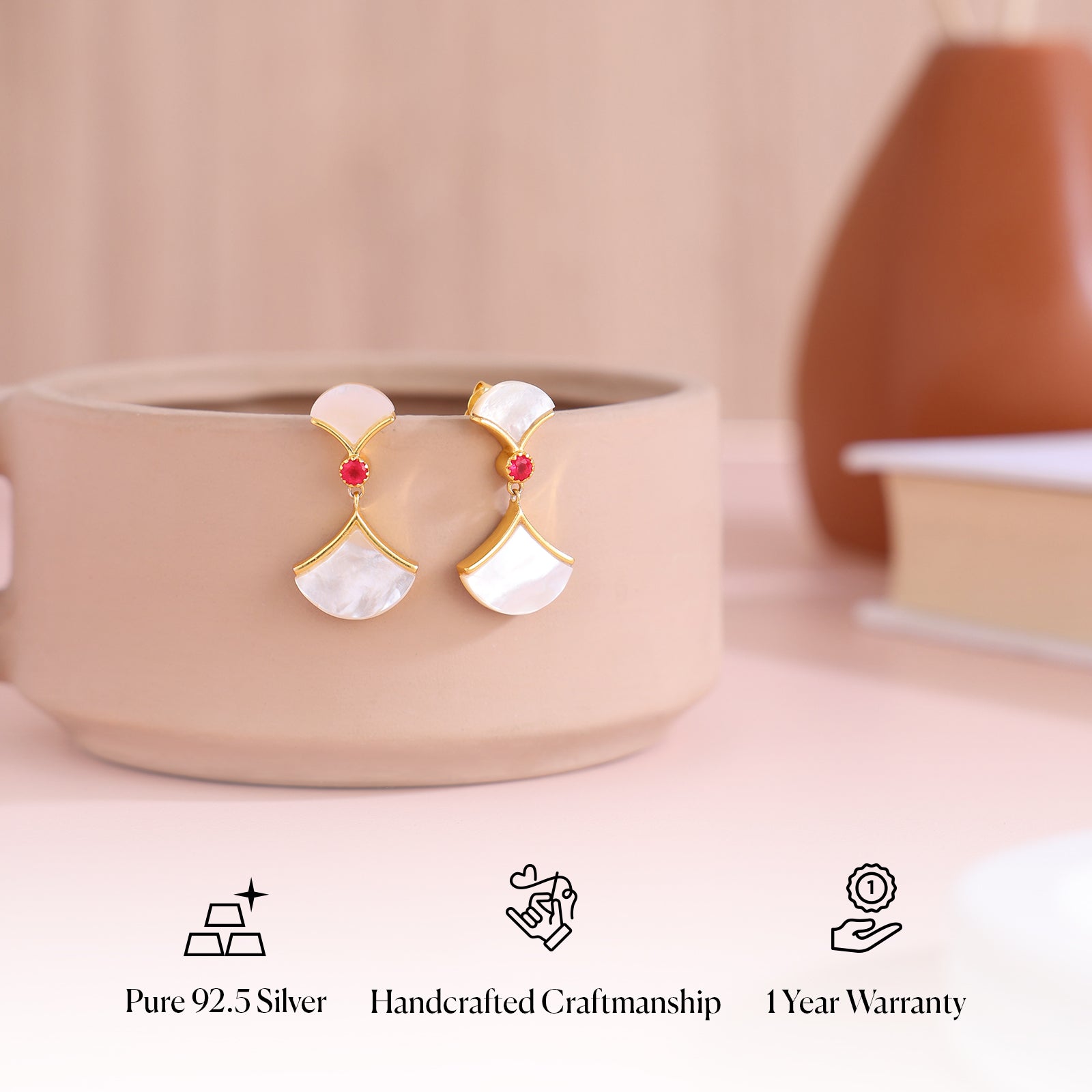 MoonArc Drop - 92.5 Silver Earring