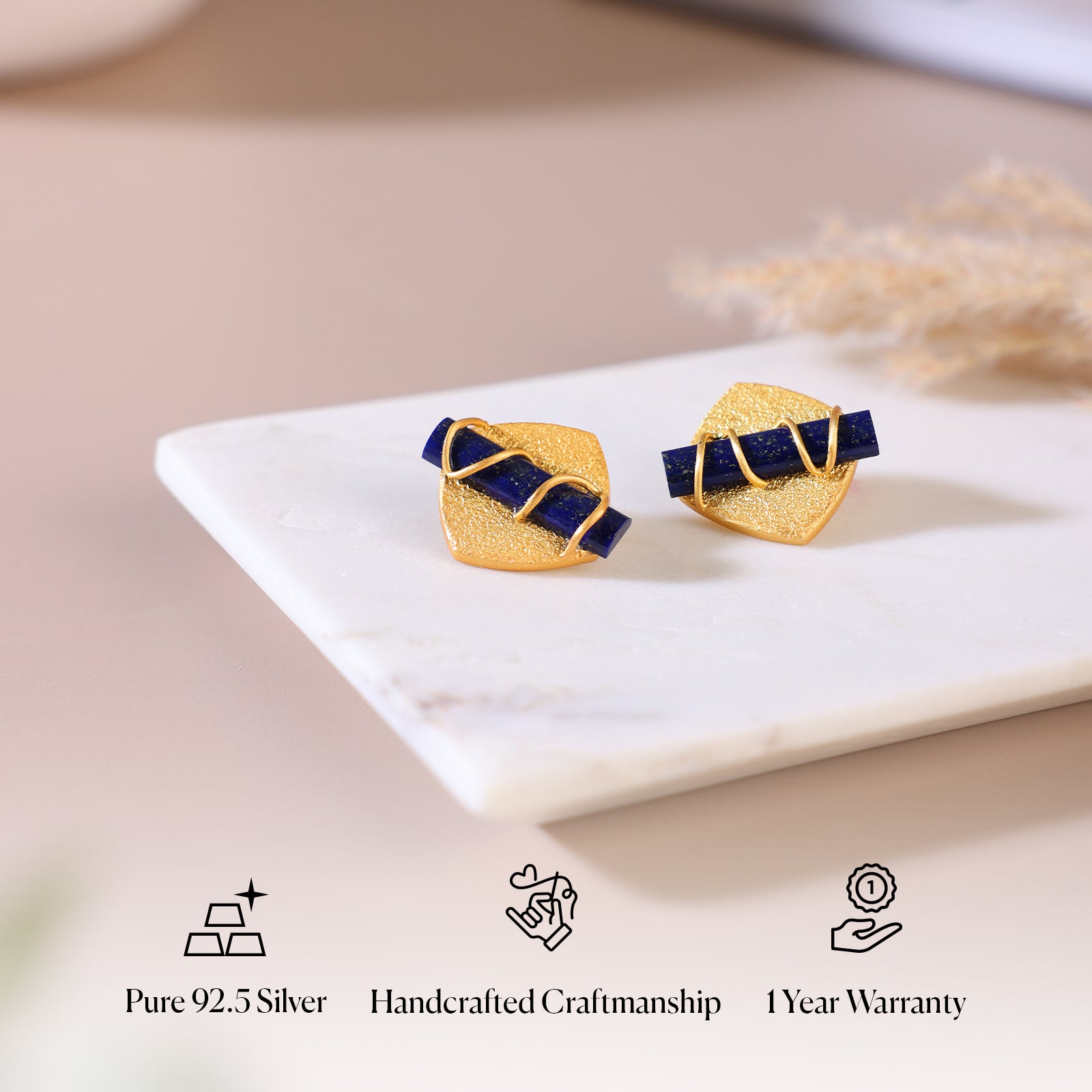 Lapiz Spiral Studs - 92.5 Silver