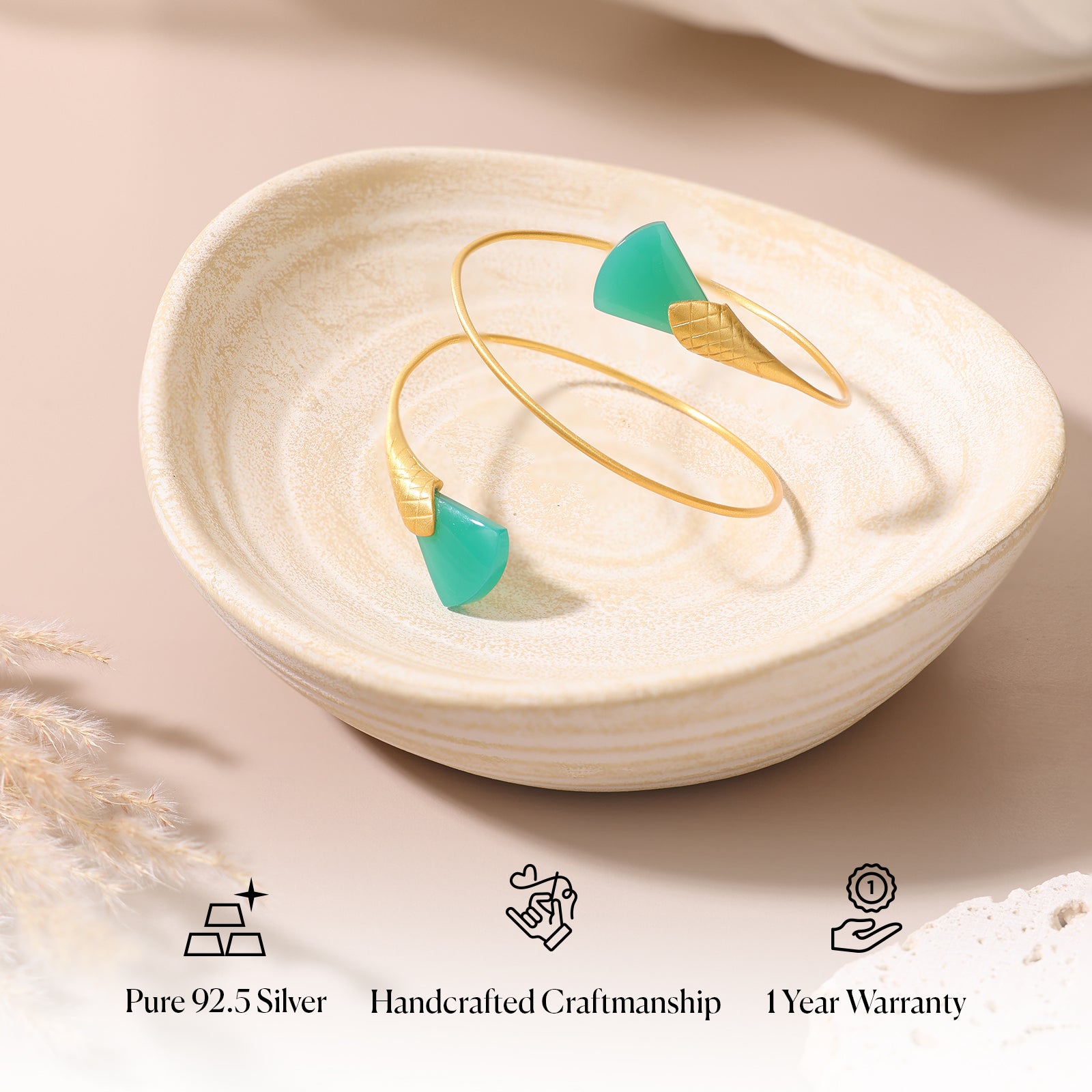 Serpent Verde - 92.5 Silver Bracelet