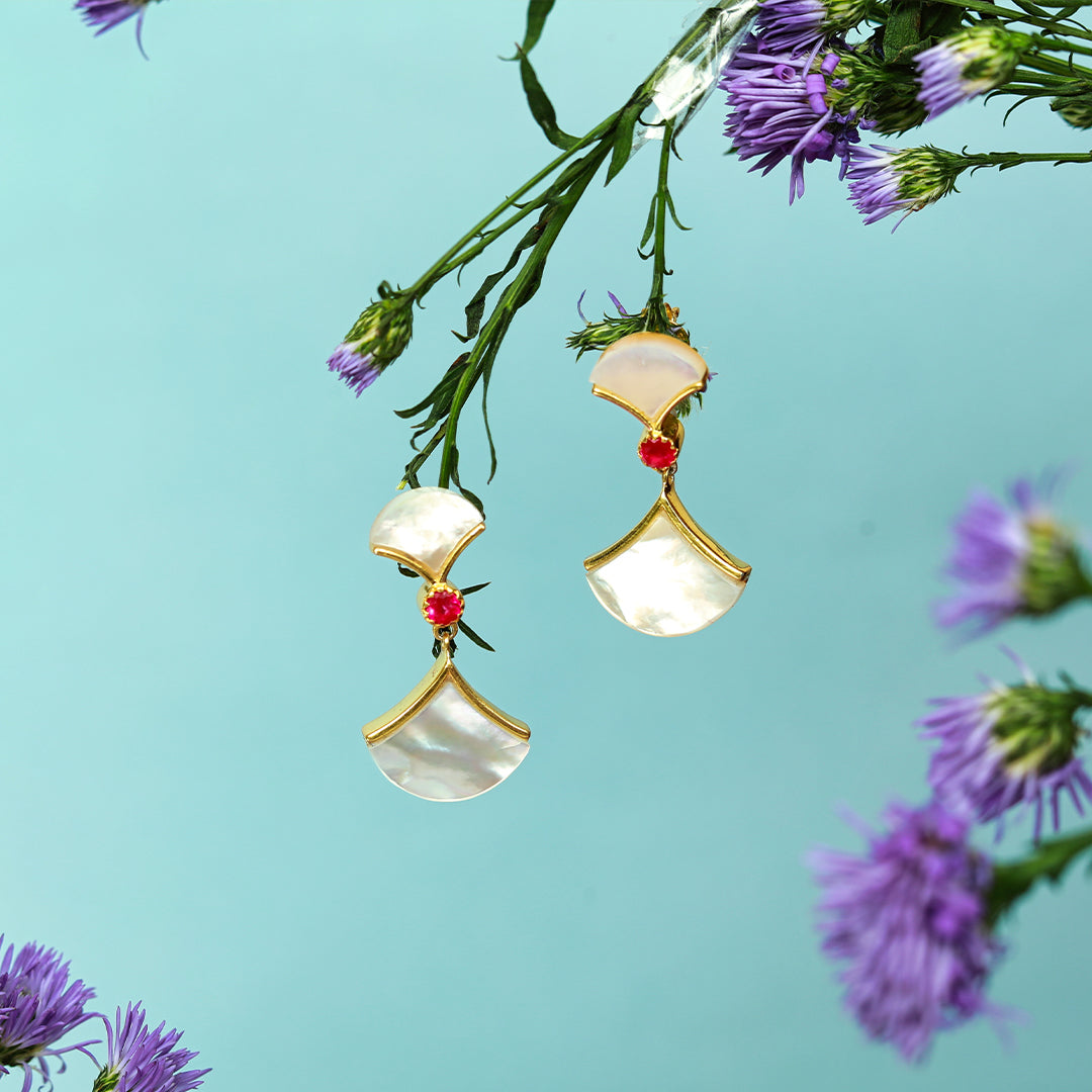MoonArc Drop Earring